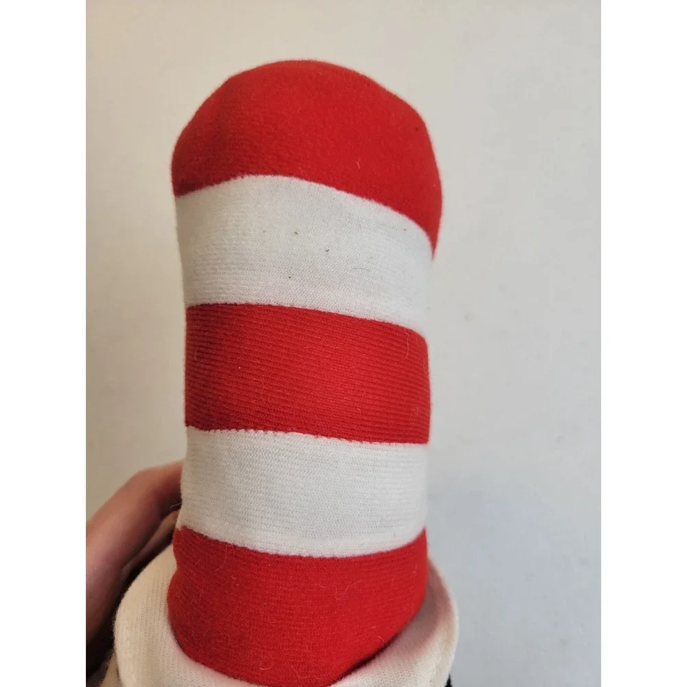 Dr. Seuss Cat in Hat Plush Stuffed Animal Toy Collectible Black White Red 18